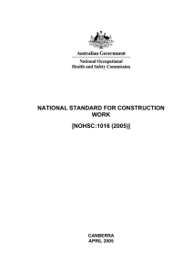 National Standard for Construction Work