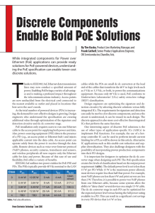 Discrete Components Enable Bold PoE Solutions