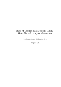 Basic RF Technic and Laboratory Manual