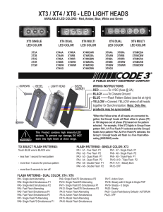 XT3 / XT4 / XT6 - LED LIGHT HEADS