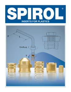 the latest SPIROL® Inserts for Plastics Design Guide