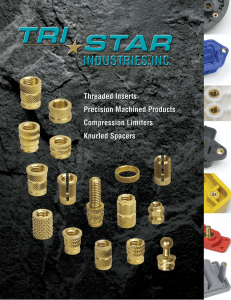 Tri-Star Industries | Threaded Inserts for Plastics