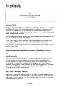 Page 1 of 3 What is an FCOM? The Flight Crew Operating Manual