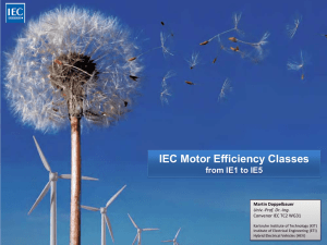 IEC Motor Efficiency Classes from IE1 to IE5