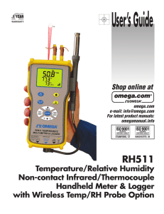 Temperature/Relative Humidity Non-contact Infrared/Thermocouple