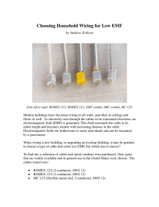 Choosing Household Wiring for Low EMF
