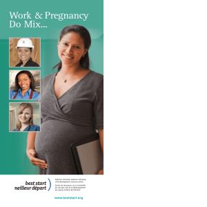 pregnancy Work Booklet - Best Start Resource Centre