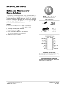 MC1496, MC1496B Balanced Modulators