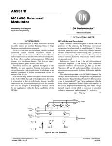 AN531/D MC1496 Balanced Modulator