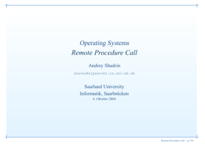 Remote Procedure Call