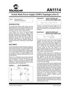 Switch Mode Power Supply (SMPS) Topologies