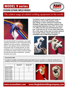 The widest range of orbital welding equipment