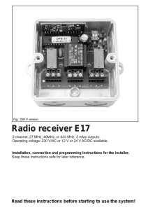 Radio receiver E17