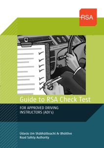 Guide to RSA Check Test