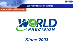 v World Precision Manufacturing China General PPT ()