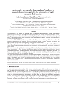 An innovative approach for the evaluation of iron losses in