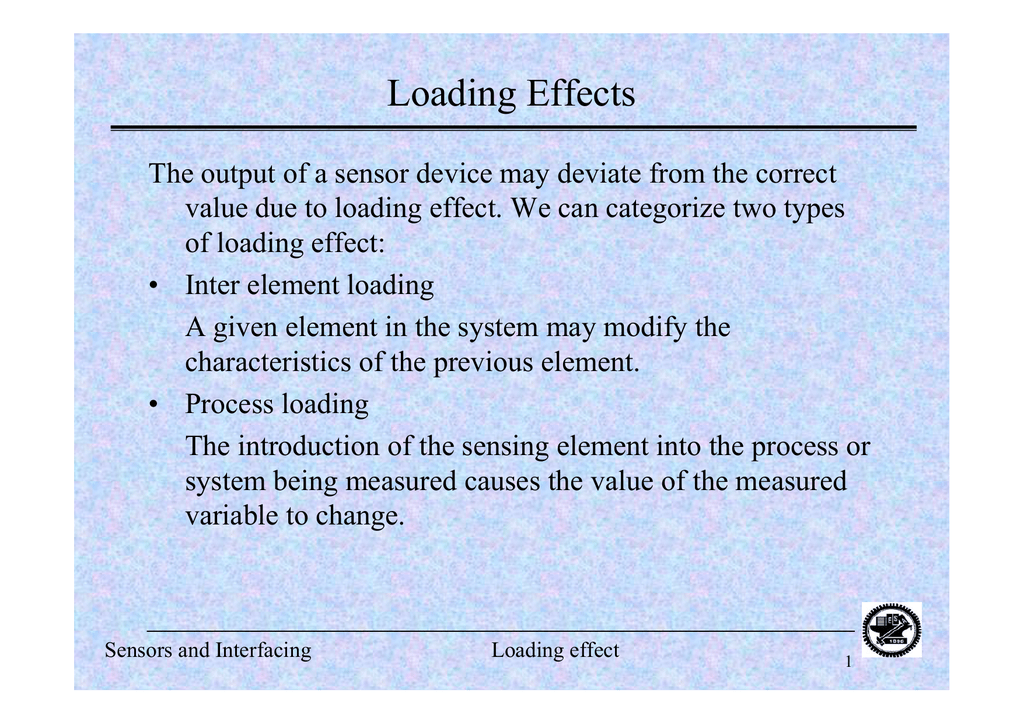 What Is Loading Effect