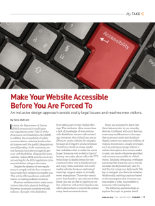Make Your Website Accessible Before You Are Forced To