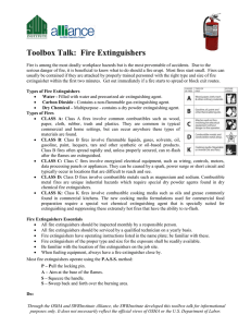 Toolbox Talk: Fire Extinguishers