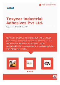 Texyear Industrial Adhesives Pvt Ltd., Mumbai