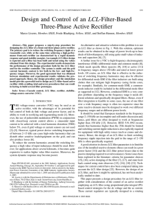 Design and Control of an LCL-Filter-Based Three