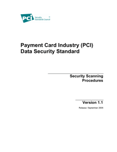 Scanning Procedures - PCI Security Standards Council