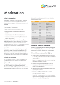 Moderation - Primary ITO