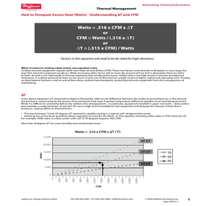 1 Thermal Management How to Dissipate Excess Heat