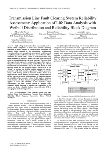 Transmission Line Fault Clearing System Reliability Assessment