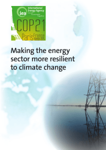 Making the energy sector more resilient to climate change