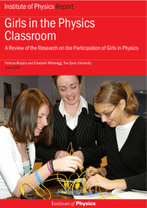 Girls in the Physics Classroom