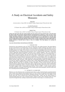 A Study on Electrical Accidents and Safety Measures