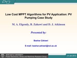 MPPT Algorithm