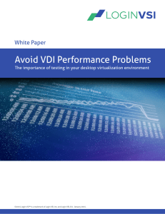 Avoid VDI Performance Problems