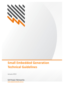 Small Embedded Generation Technical Guidelines
