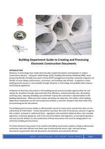 Building Department Guide to Creating and Processing Electronic