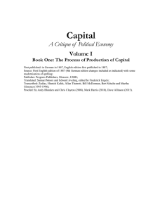 Capital Volume I