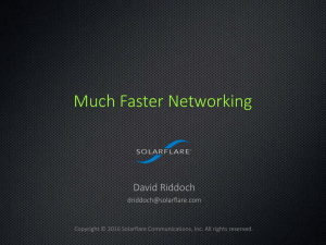 Much Faster Networking