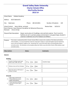 Facility Reviews of GVSU authorized charter schools by Arturo Armijo