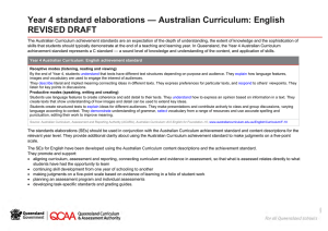 Year 4 standard elaborations — Australian Curriculum: English