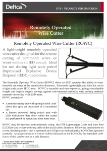Remotely Operated Wire Cutter