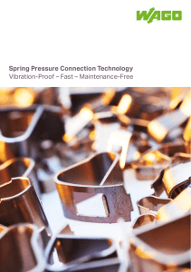 Spring Pressure Connection Technology Vibration-Proof