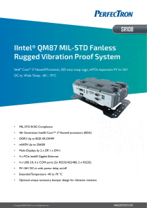 IIntel® QM87 MIL-STD Fanless Rugged Vibration Proof