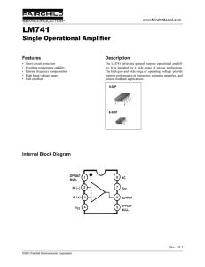 LM741 Single Operational Amplifier