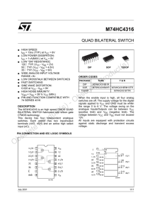 M74HC4316 - STMicroelectronics