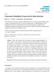 A Bayesian Probabilistic Framework for Rain Detection