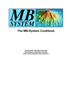 The MB-System Cookbook - Lamont