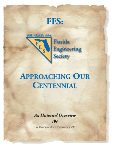 APPROACHING OUR CENTENNIAL - Florida Engineering Society