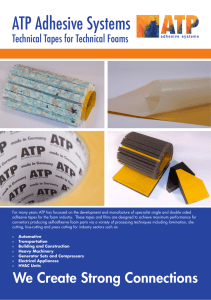 ATP Tapes for Technical Foams Brochure 2013-2014