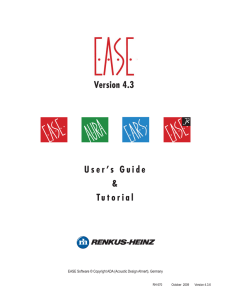 EASE V4.3 Tutorial